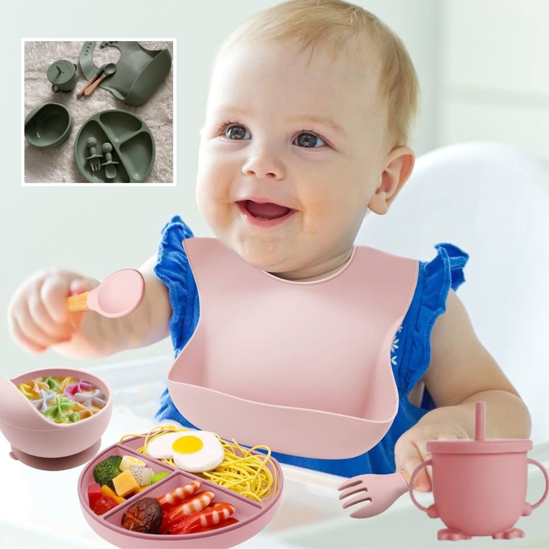 Baby mealset™/ Ensemble alimentation en silicone pour bébé